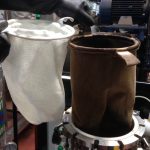 Day 119 Clean and dirty 50 micron filters